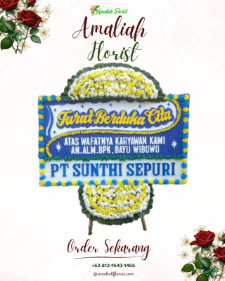 Papan Bunga Duka di Comal